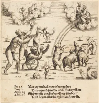 The Last Judgment, by Augustin Hirschvogel, ink, 1549