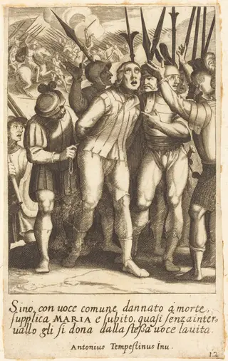 Sino, by Jacques Callot, ink, 1619