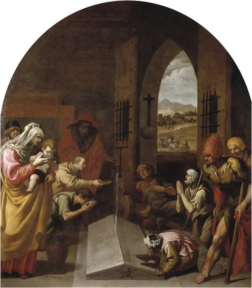The Miraculous Spring at Saint Bruno’s Tomb, detail