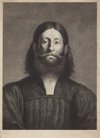 Giorgione Barbarelli, by Cornelis van Dalen I, ink, 1634