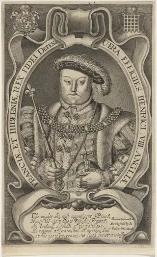 Henrici VIII Angliae, Franciae et Hiberniam Rex (King Henry VIII), by Francis Delaram, ink, 1608
