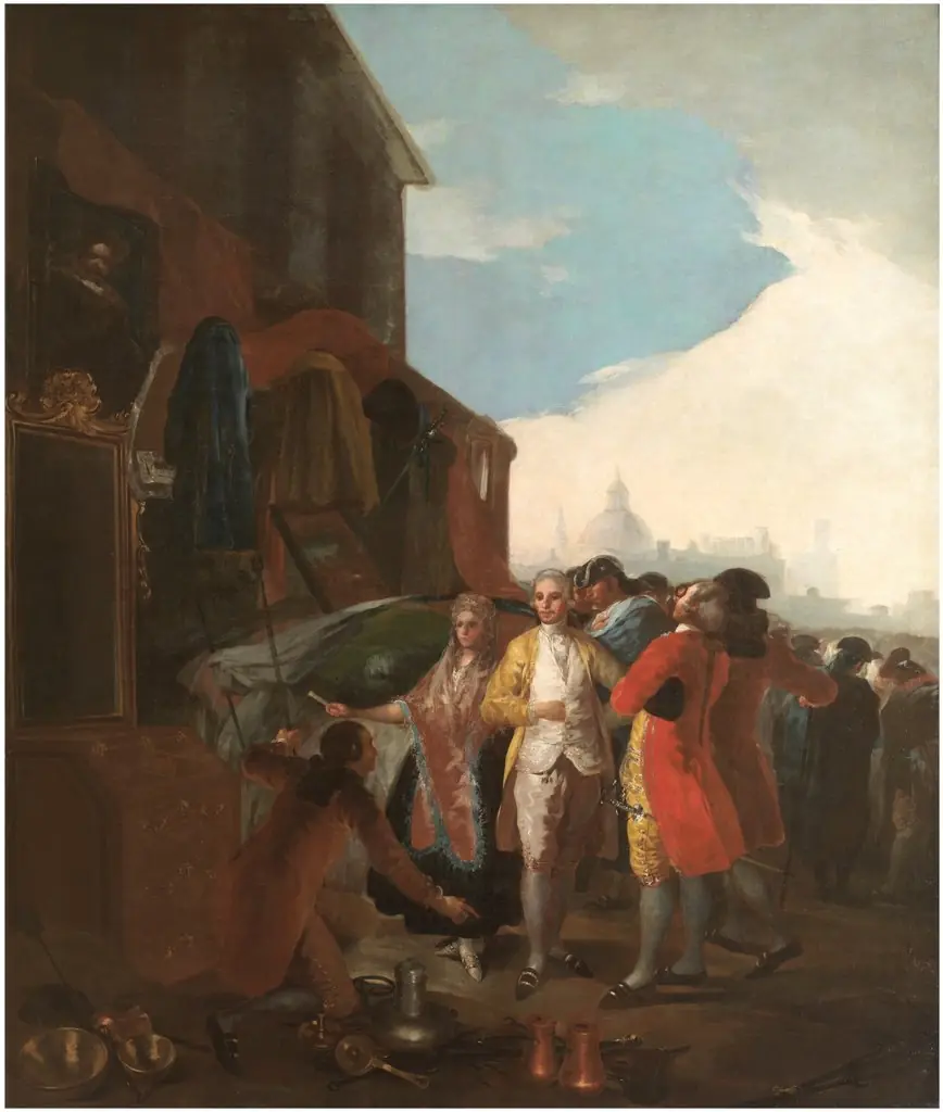 Madrid fair, by Francisco Goya, oil, 1790