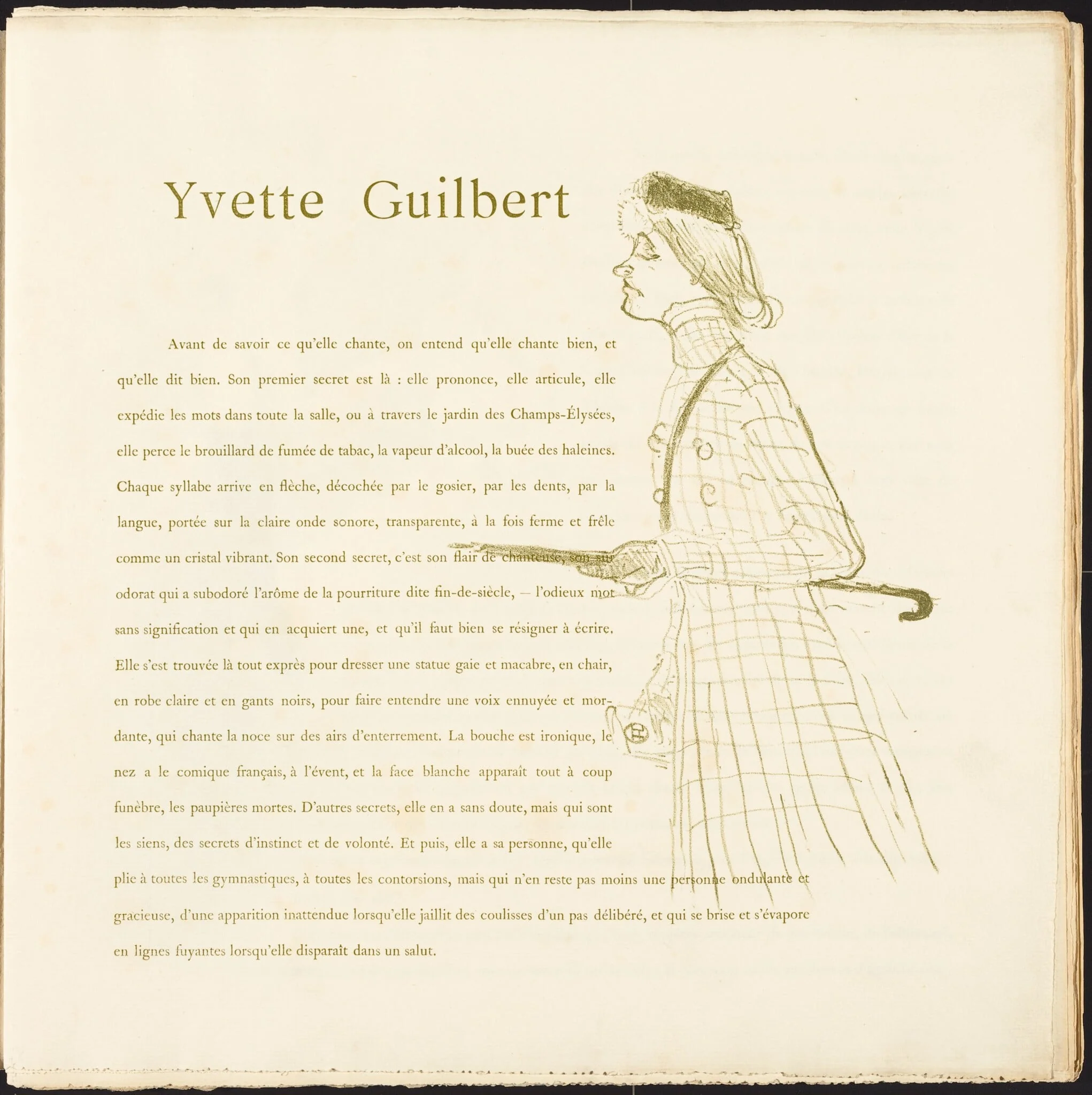 Yvette Guilbert, detail