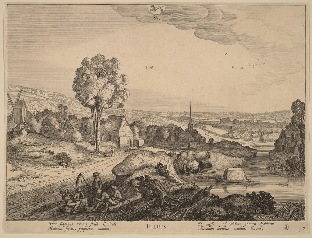 July, by Velde, Jan van de, II, ink, 1617