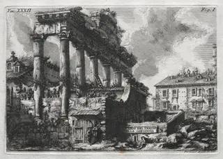 Avanco del Tempio della Concordia, by Giovanni Battista Piranesi, 1756