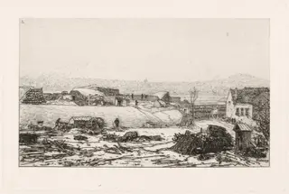 Bastion 66, by Maxime Lalanne, ink, 1871