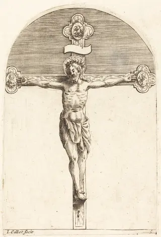 The Crucifixion, by Jacques Callot, ink, 1610