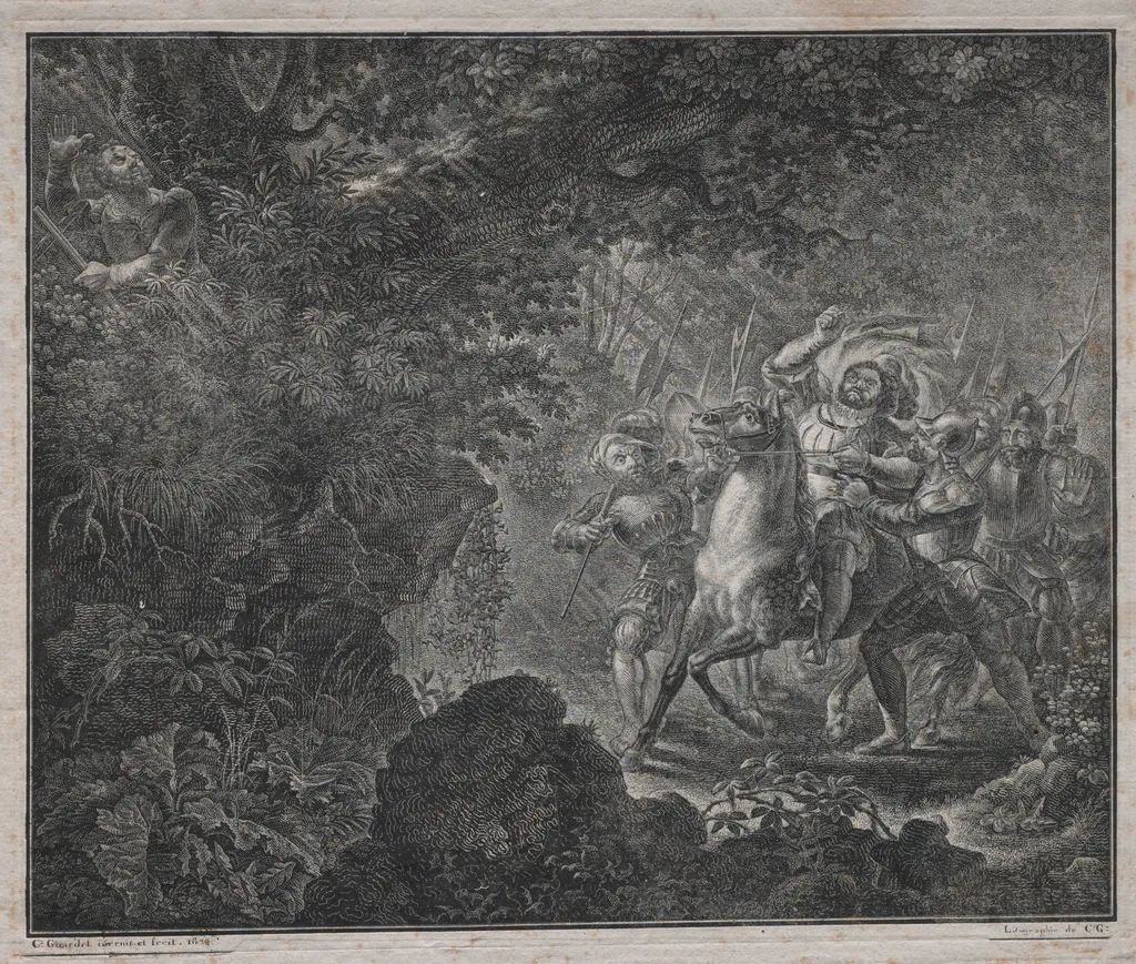 William Tell at Küssnacht, by Charles Samuel Girardet, 1820