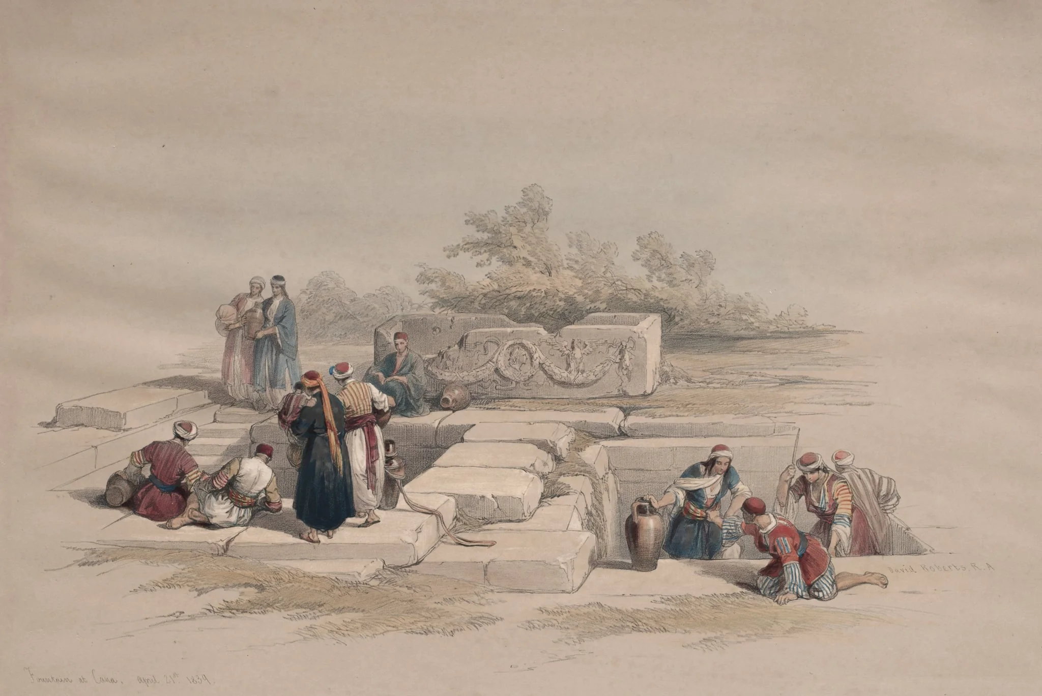 Fountain at Cana, detail