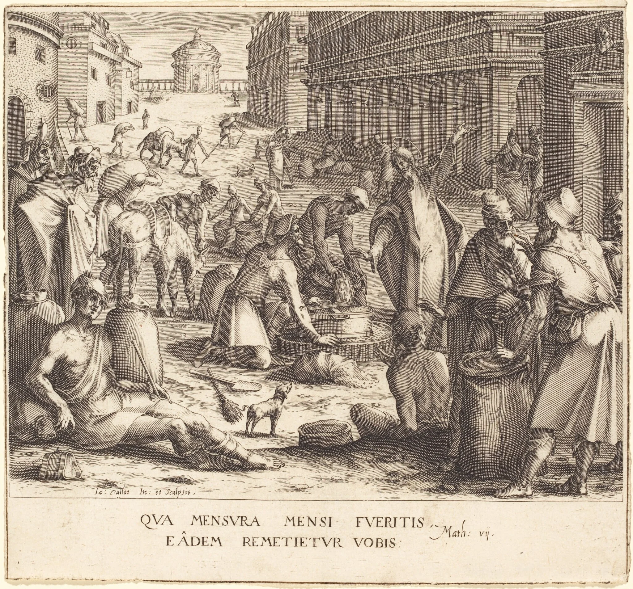 The Grain Weighers, detail