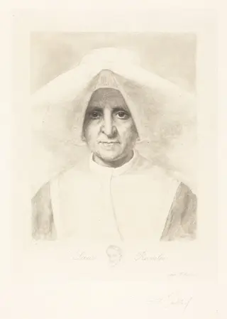 Sister Rosalie (Soeur Rosalie), by Ferdinand Gaillard, ink, 1860