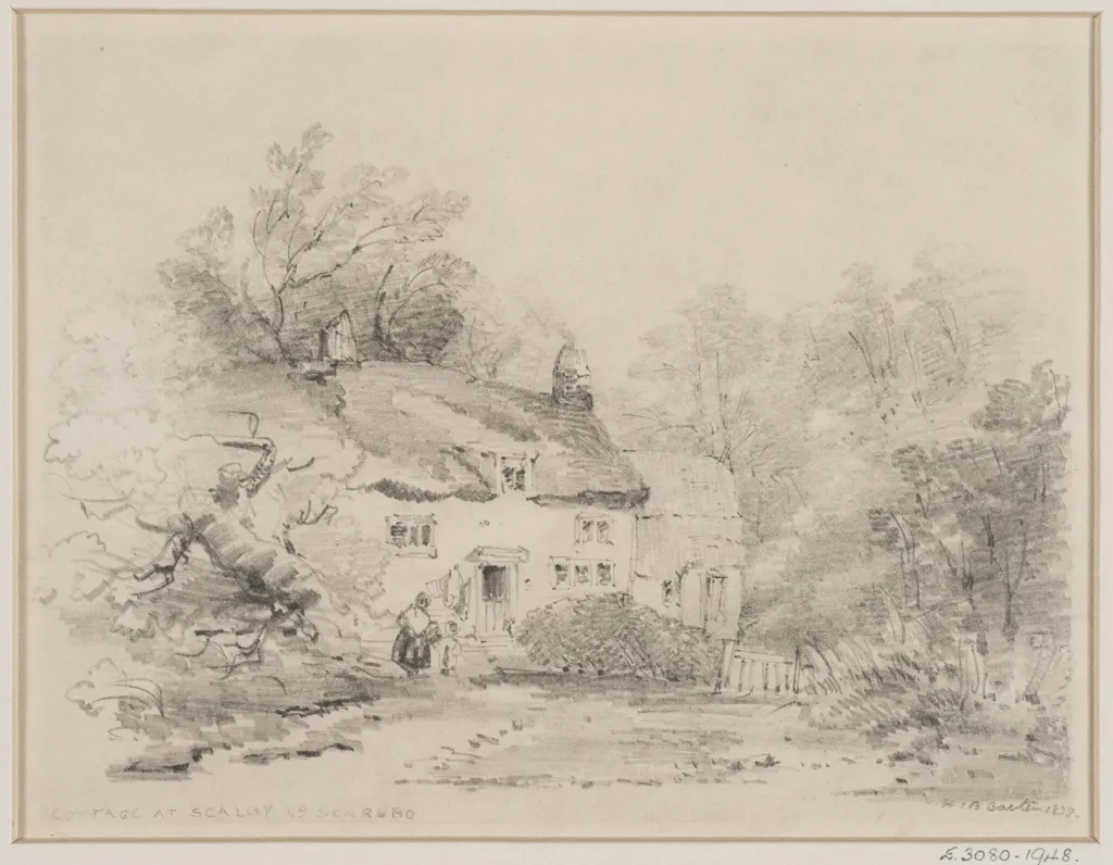 Cottage at Scalby, nr. Scarborough, by Henry Barlow Carter, 1838