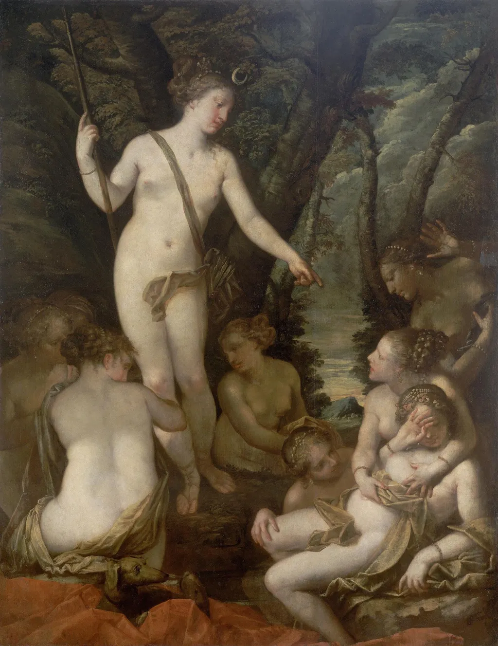 Diana and Callisto, by Pietro Liberi, oil, 1655
