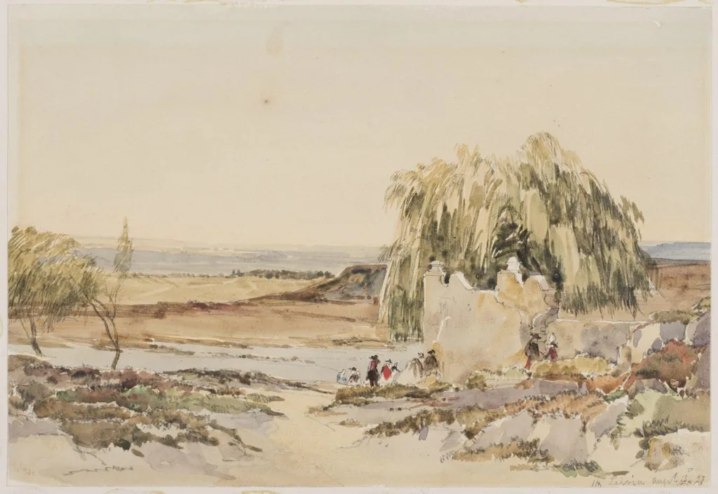 Leiria, by James Holland, watercolor, 1837