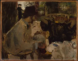 Conversation, by Édouard Vuillard, unspecified, 1899