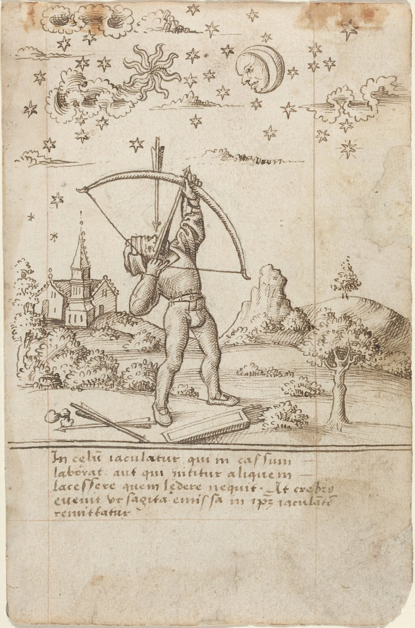 "You Are Shooting at Heaven" [fol. 9 recto], detail