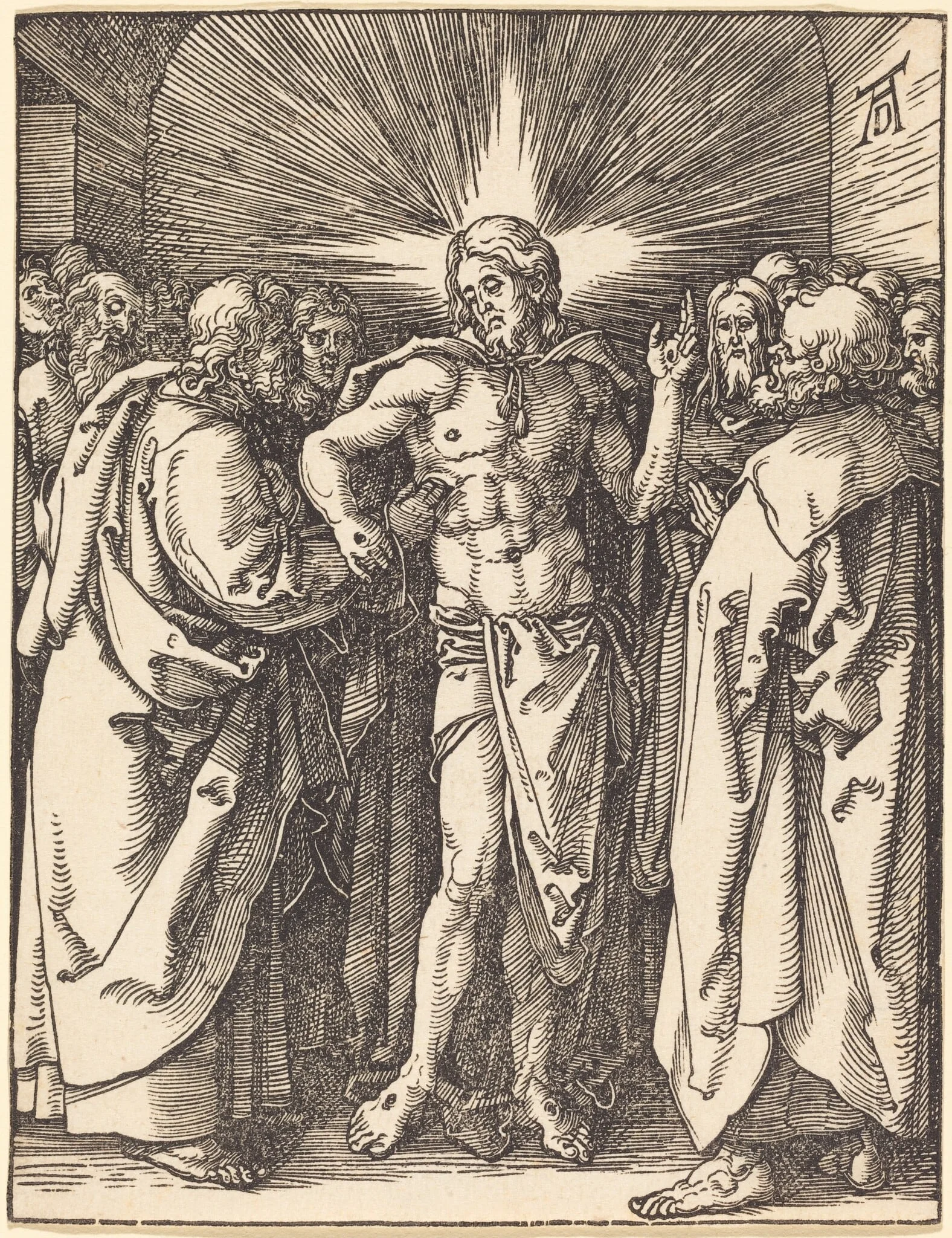 Doubting Thomas, detail