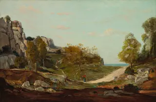 Landscape at Saint-André, Near Marseilles, by Paul Guigou, unspecified, 1865