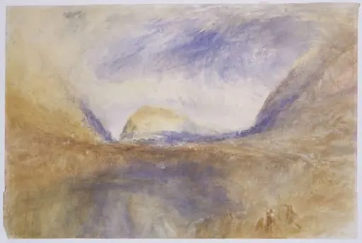 Mountainous Landscape, by Joseph Mallord William Turner, watercolor, 1849