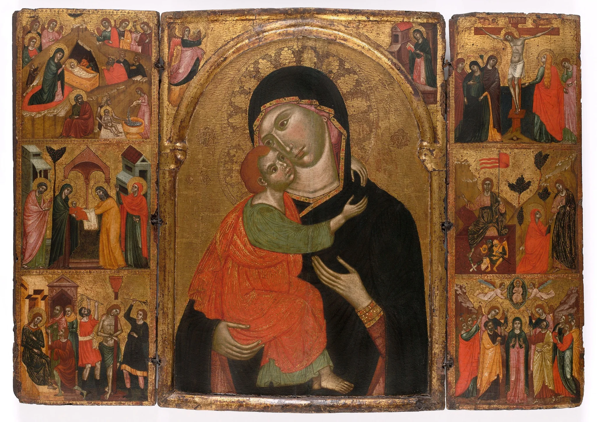 Virgin and Child with Scenes from the Life of Christ, detail
