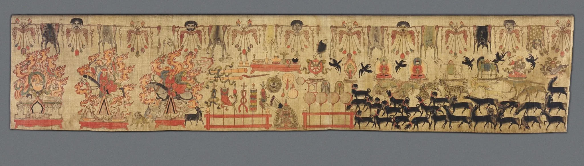 Offerings to Mahakala, detail