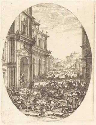 The Massacre of the Innocents, by Jacques Callot, ink, 1619