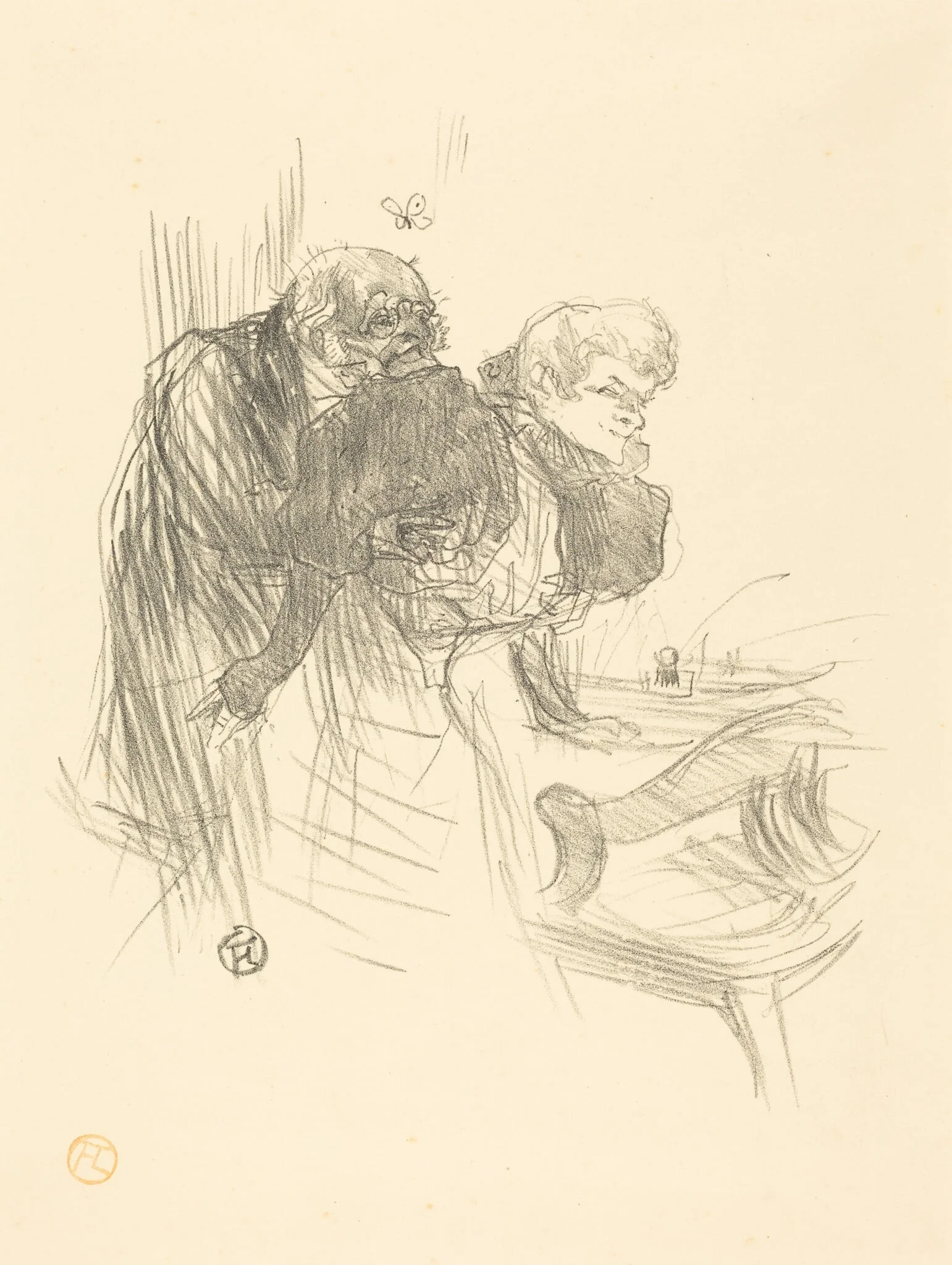 Les vieux papillons, detail