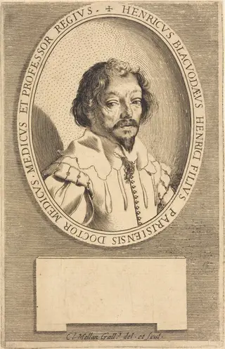 Dr. Henry Blackwood, Jr., by Claude Mellan, ink, 1643