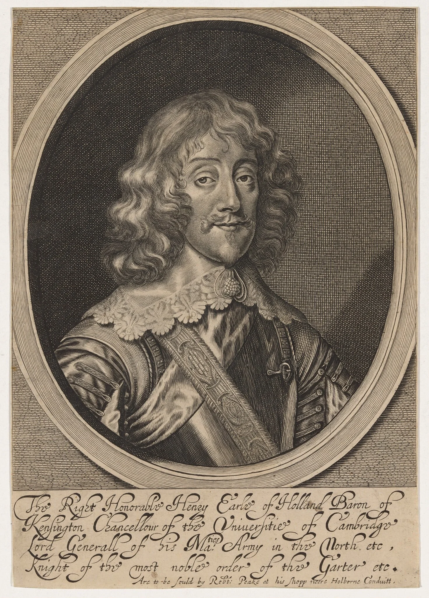 Henry Rich, Earl of Holland, K.G., detail