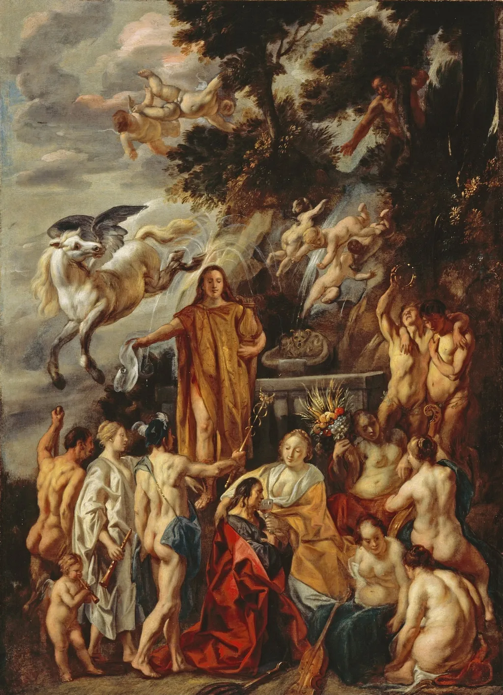 Allegory of the Poet, by Jacob Jordaens, oil, 1660