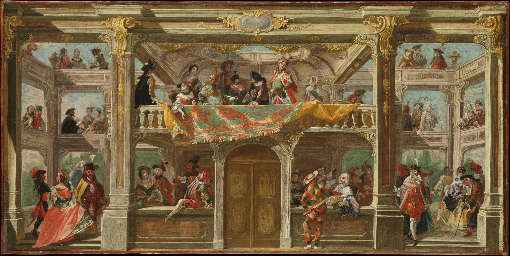 A Masked Ball in Bohemia, detail