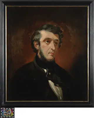 Portret van John Steinmetz, by Eduard Wallays, oil, 1838