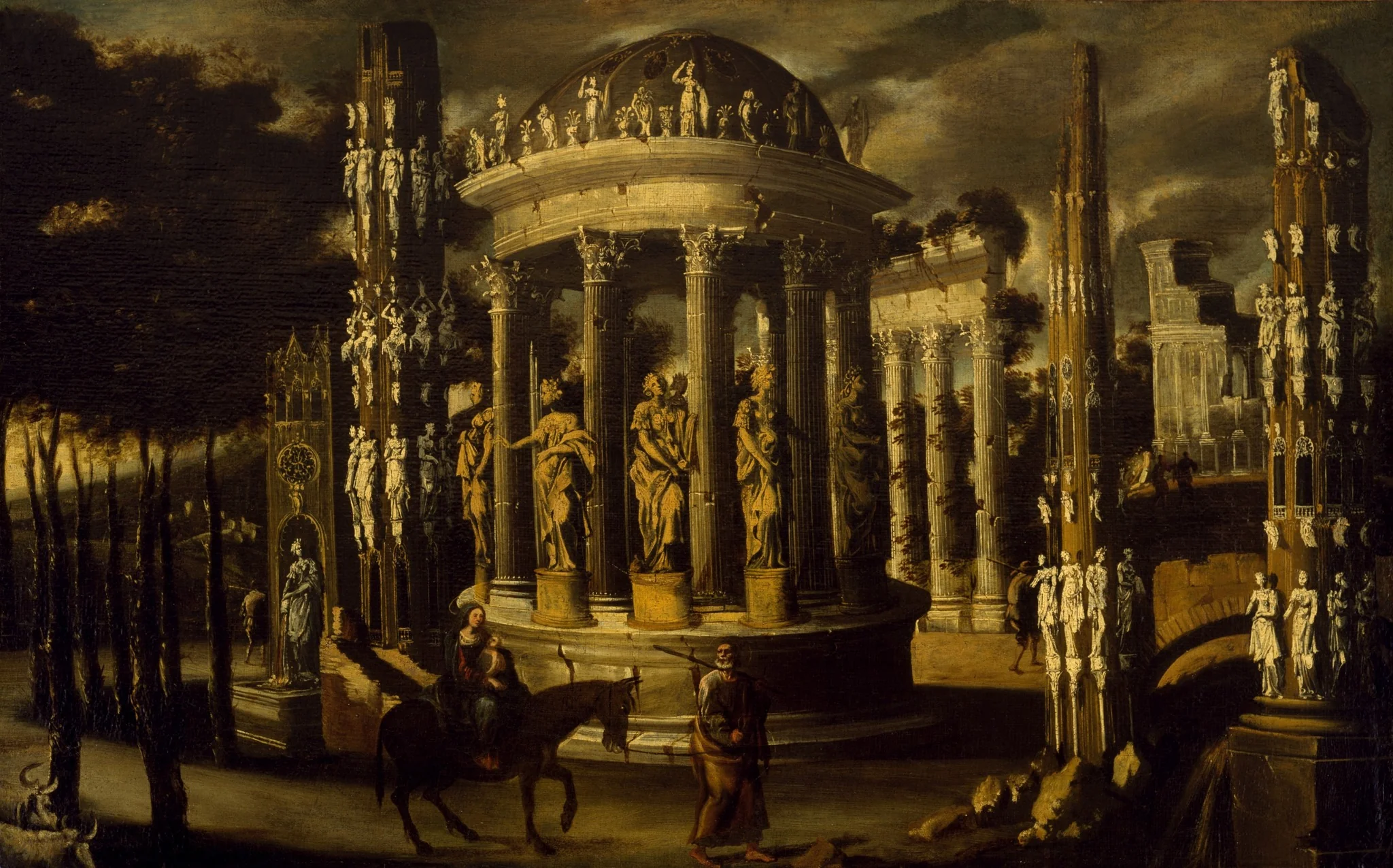 The Flight into Egypt, detail