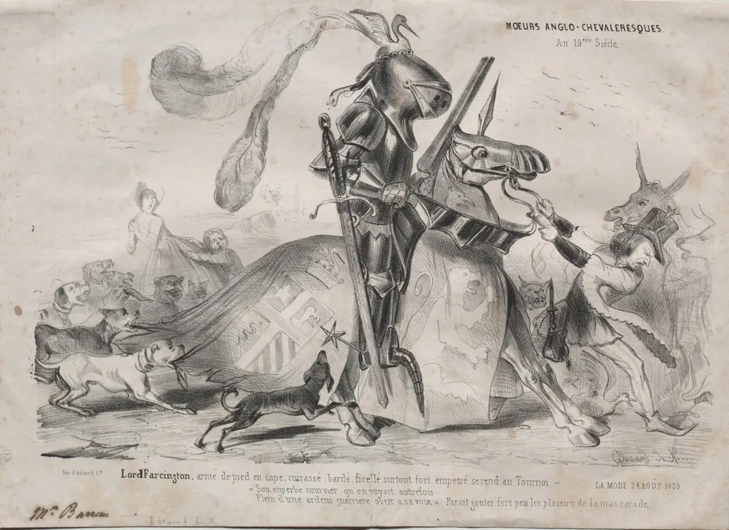Moeurs Anglo-chevaleresques, by Edouard de N___, 1839