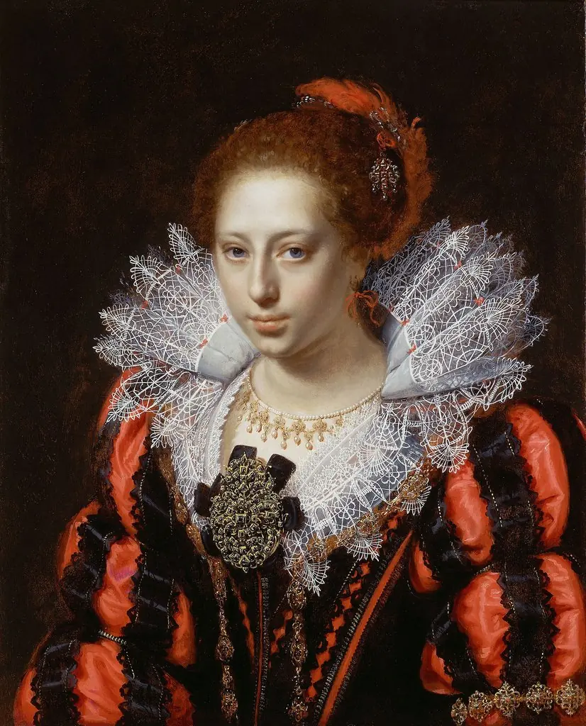 Portrait of a Young Lady, by Paulus Moreelse, oil, 1620