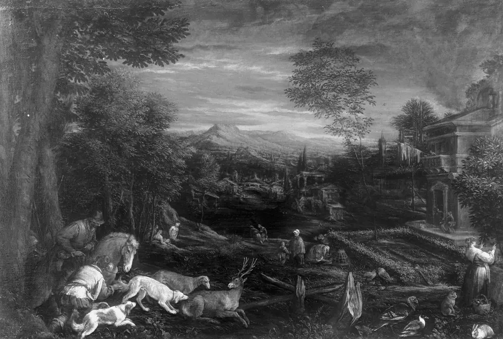 Allegory of autumn, by Francesco Bassano the Younger, paint, 1580