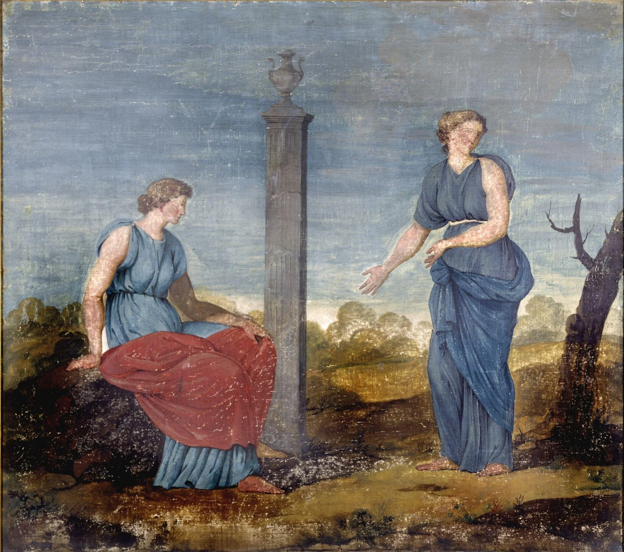 Decorative painting for the Breakfast Room at Kedleston Hall, detail