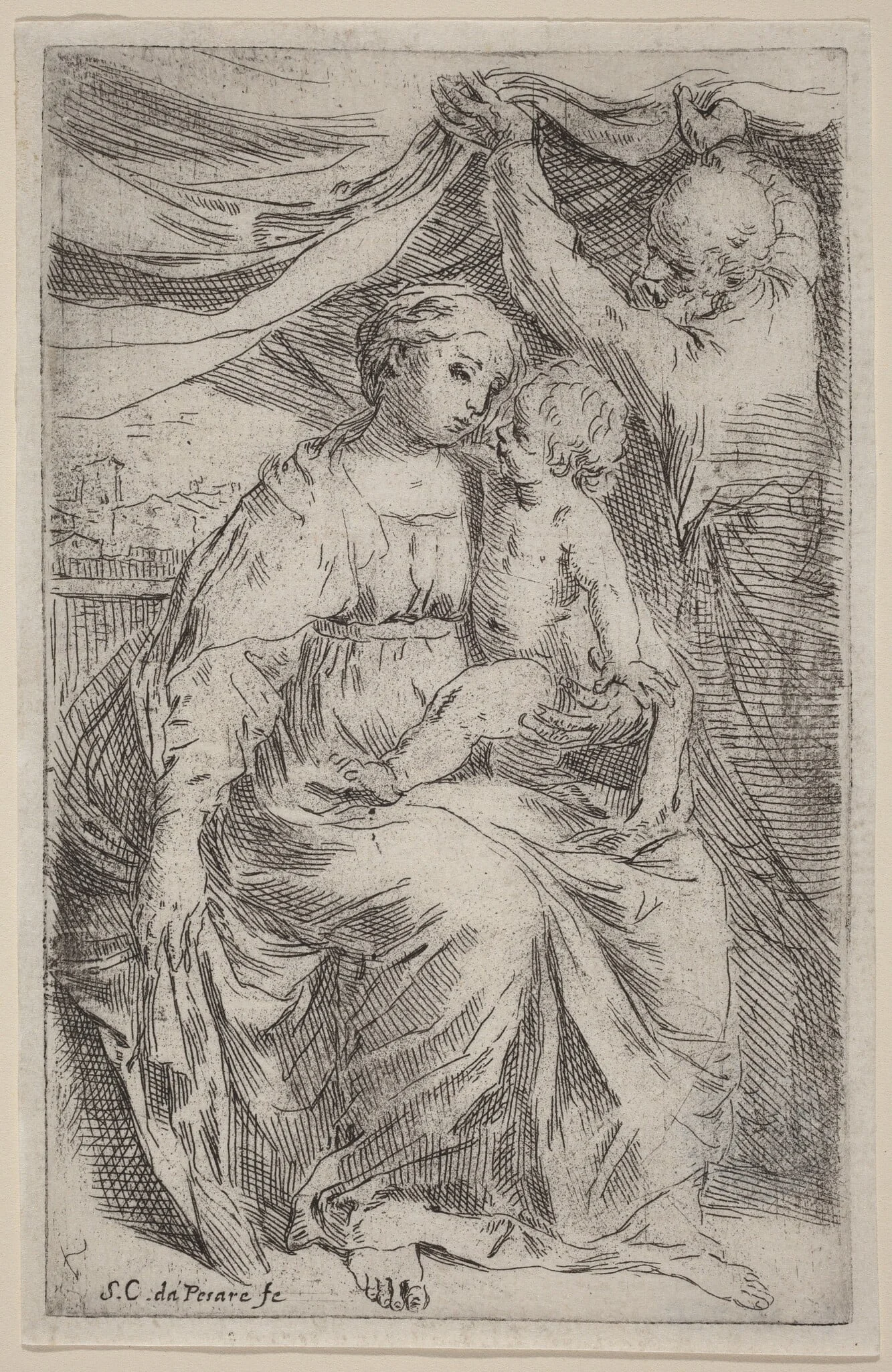 The Holy Family, detail