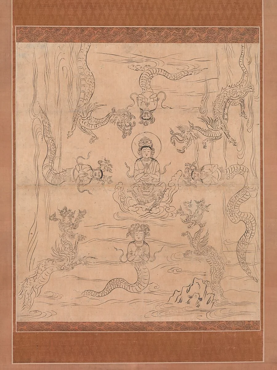 請雨経曼荼羅図像|Iconographic Drawing of a Rainmaking Mandala, detail