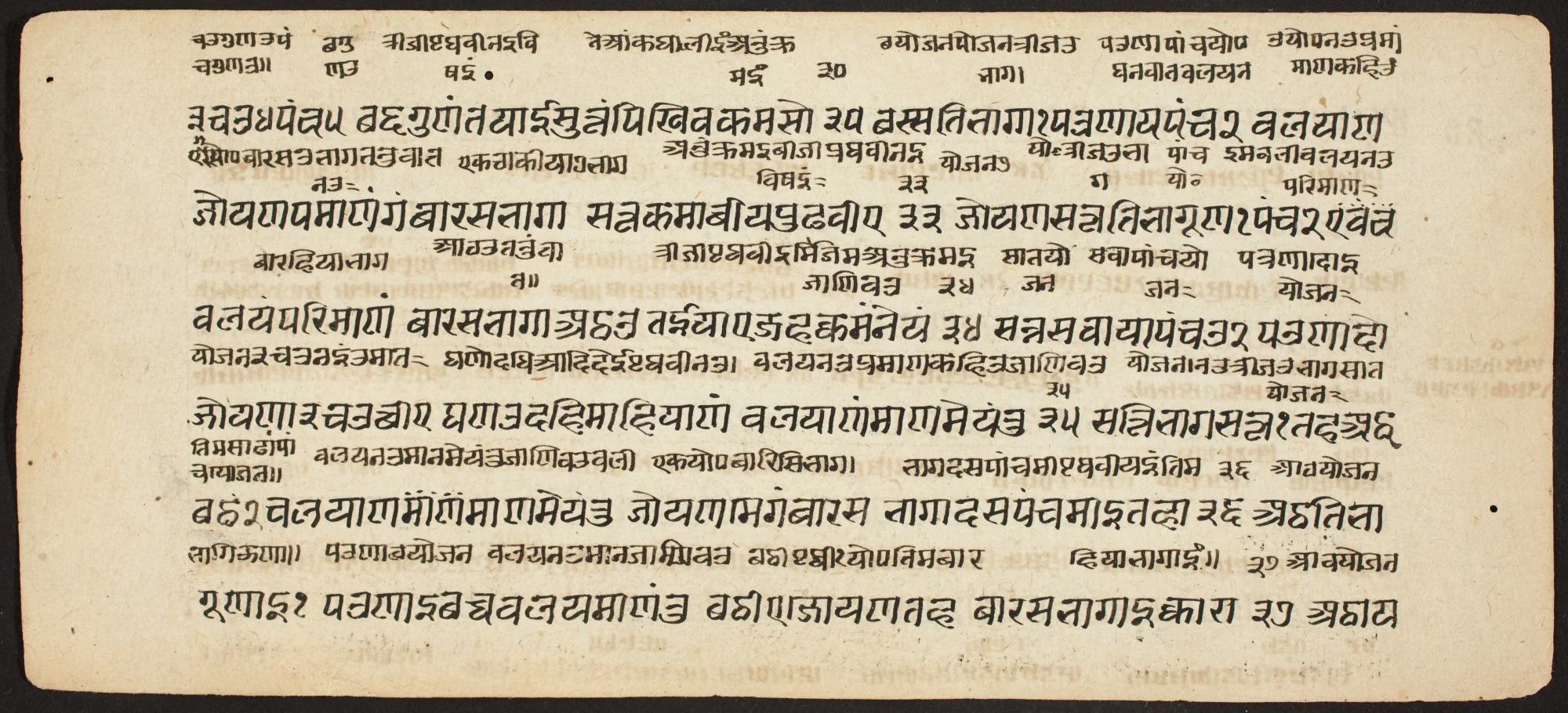 Tantric Manuscript "Sangrahani Sutra", detail