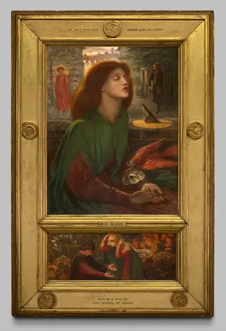 Beata Beatrix, by Dante Gabriel Rossetti, oil, 1872
