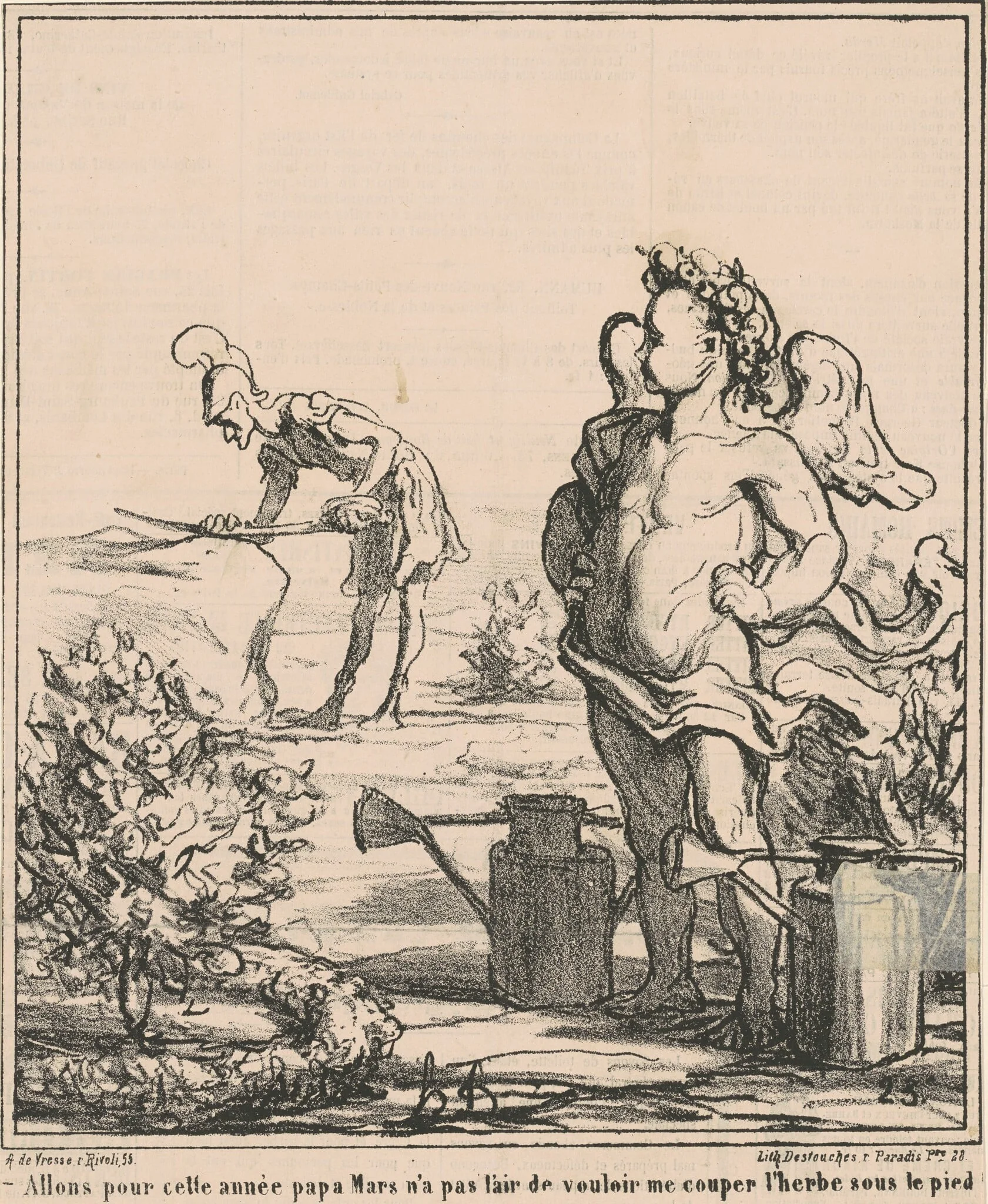 Allons pour année papa mars ..., detail