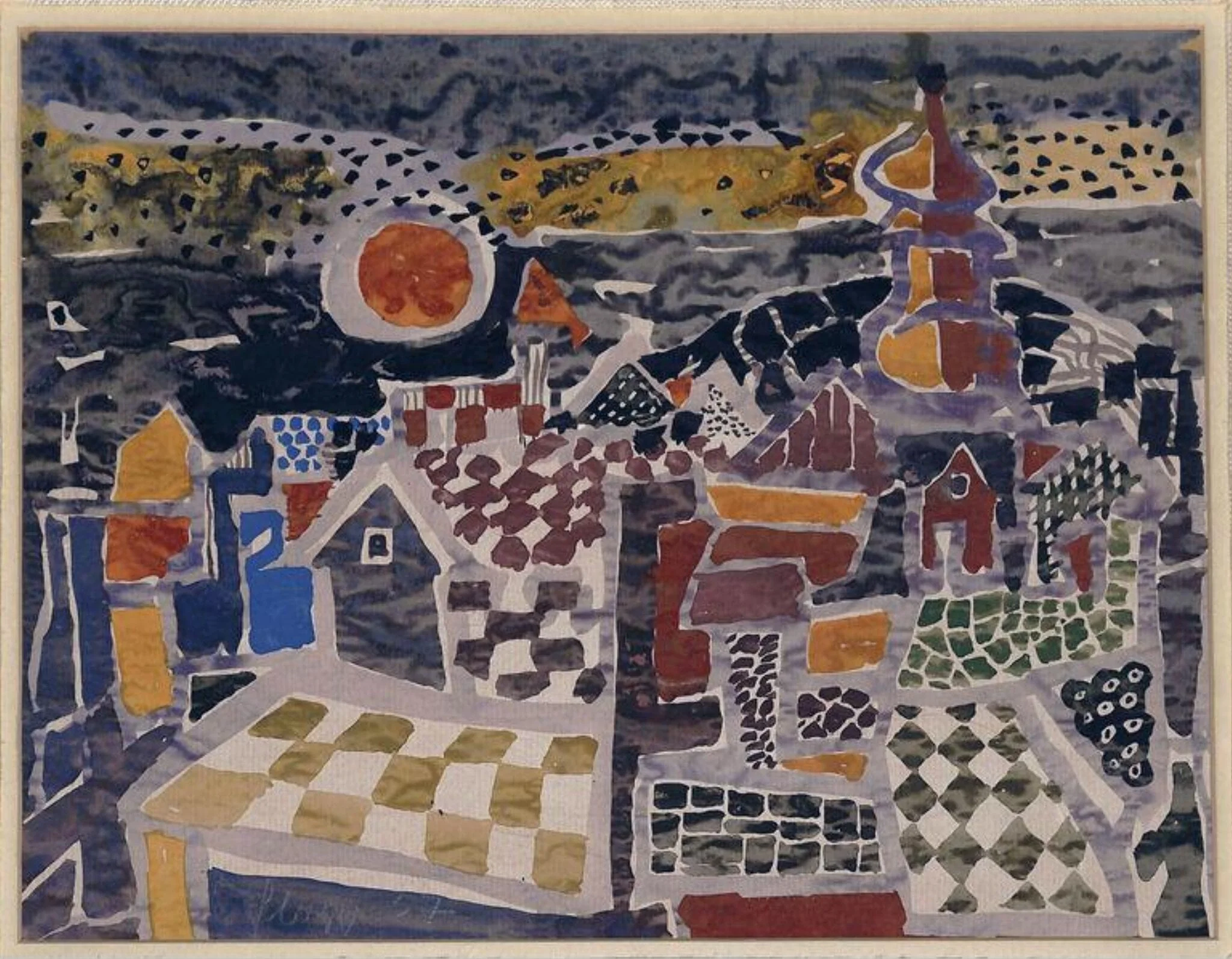 Rooftops, detail