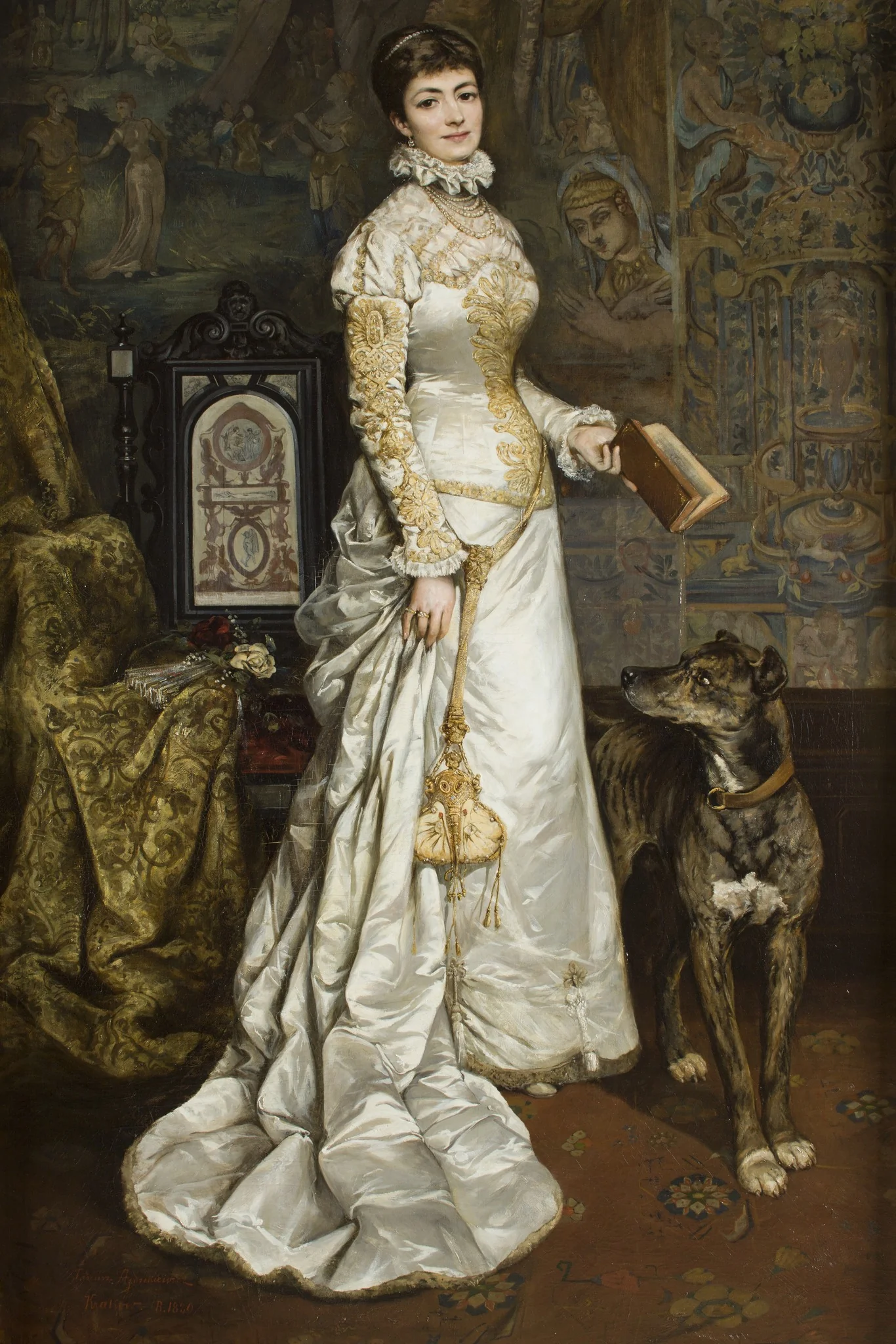 Portrait of Helena Modrzejewska, detail