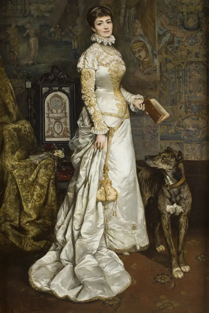 Portrait of Helena Modrzejewska, by Tadeusz Ajdukiewicz, oil, 1890