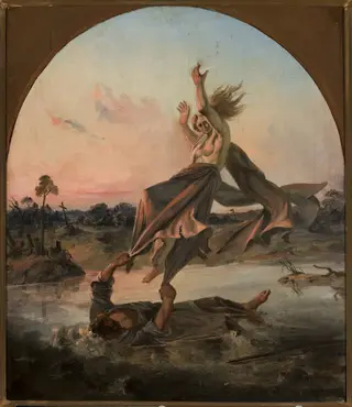 Pestilent air, by Ignacy Gierdziejewski, oil, 1856
