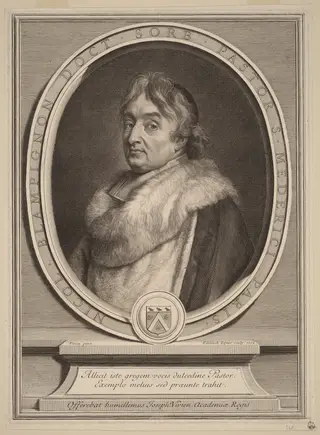 Nicolas de Blampignon, by Gerard Edelinck, ink, 1702