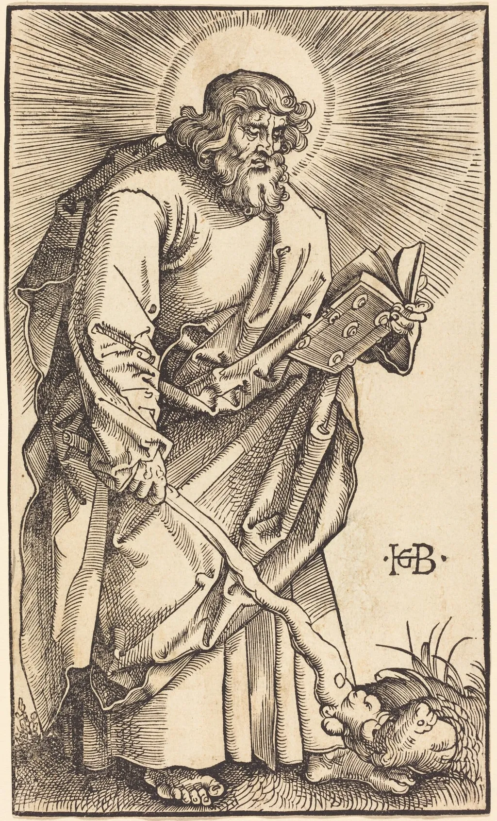 Apostle Judas Thaddeus, by Hans Baldung Grien, ink, 1519