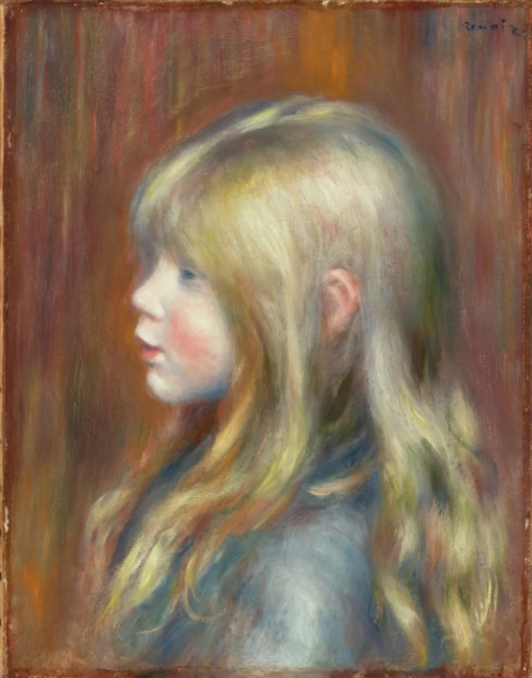 Portrait of Edmond Renoir, detail