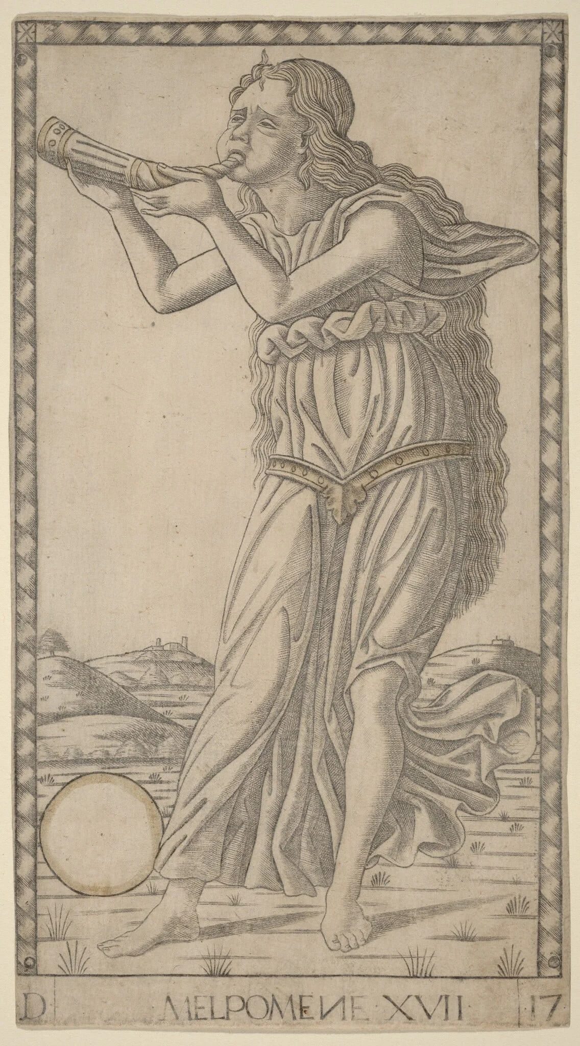 Melpomene, detail